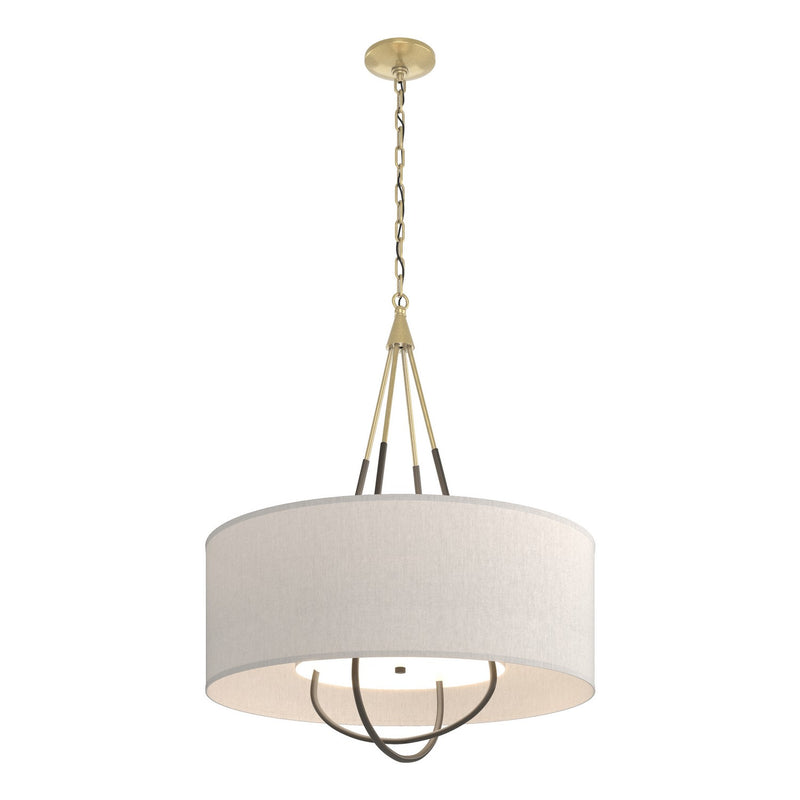 Hubbardton Forge 104230-SKT-86-07-SE2811 Four Light Pendant, Modern Brass