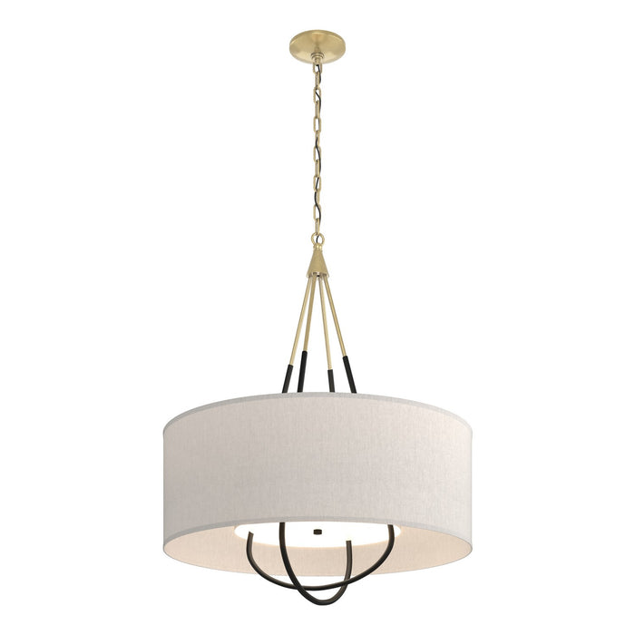 Hubbardton Forge 104230-SKT-86-10-SE2811 Four Light Pendant, Modern Brass