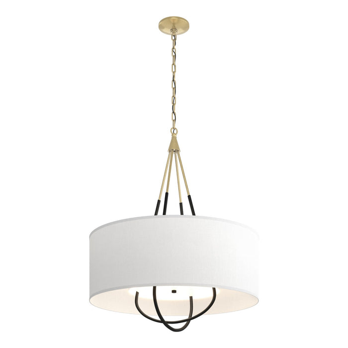 Hubbardton Forge 104230-SKT-86-10-SF2811 Four Light Pendant, Modern Brass