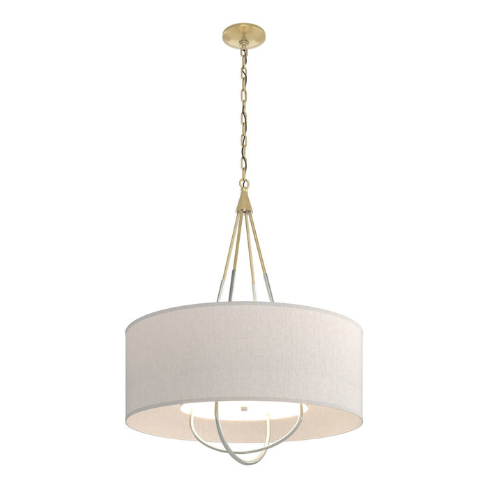 Hubbardton Forge 104230-SKT-86-82-SE2811 Four Light Pendant, Modern Brass