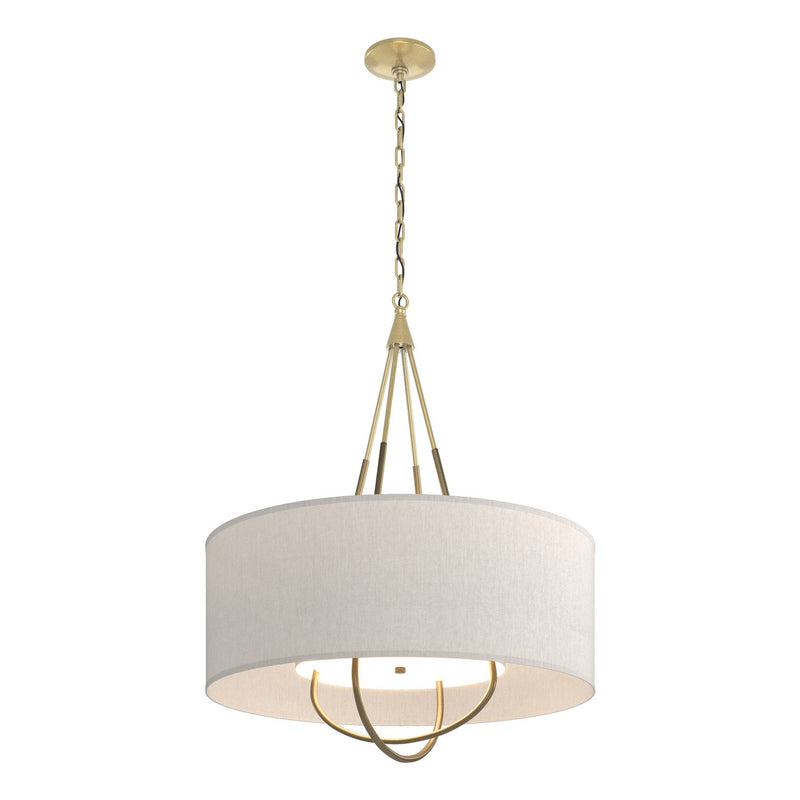Hubbardton Forge 104230-SKT-86-84-SE2811 Four Light Pendant, Modern Brass