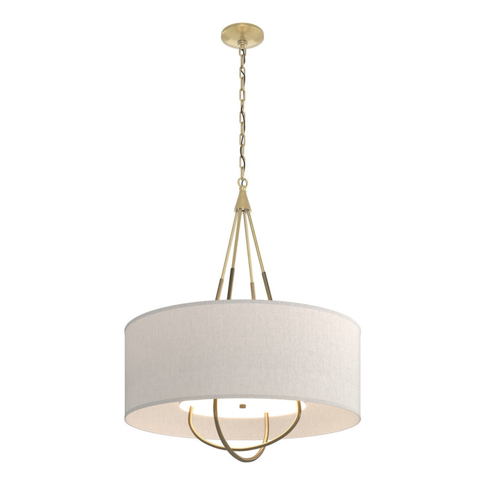 Hubbardton Forge 104230-SKT-86-84-SE2811 Four Light Pendant, Modern Brass