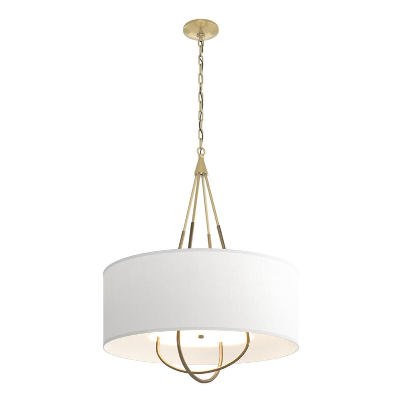 Hubbardton Forge 104230-SKT-86-84-SF2811 Four Light Pendant, Modern Brass