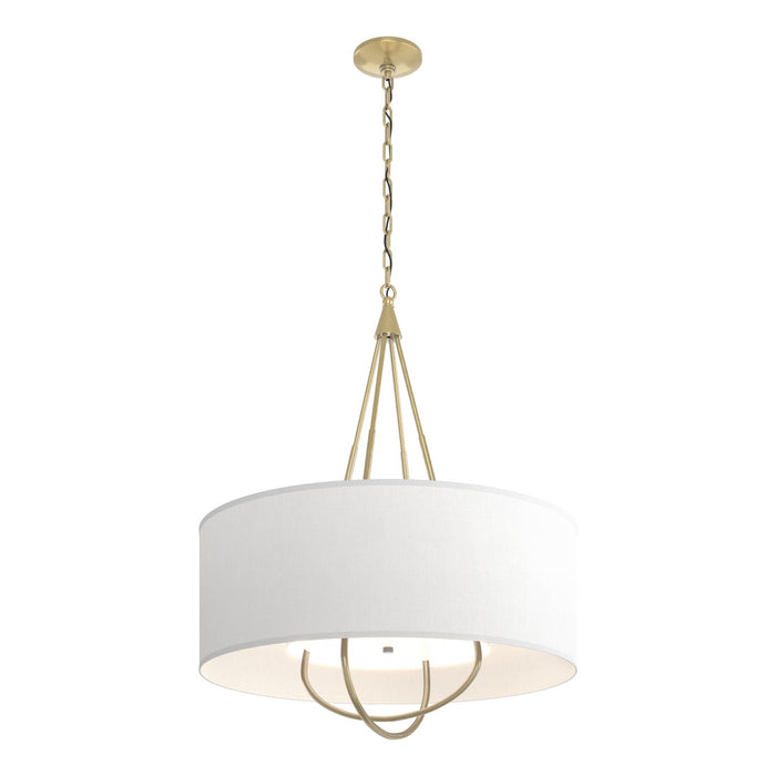 Hubbardton Forge 104230-SKT-86-86-SF2811 Four Light Pendant, Modern Brass
