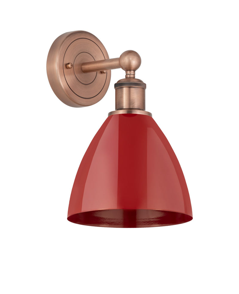 Innovations 616-1W-AC-MBD-75-RD One Light Wall Sconce, Antique Copper