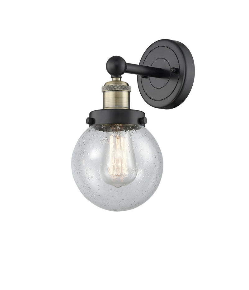 Innovations 616-1W-BAB-G204-6 One Light Wall Sconce, Black Antique Brass