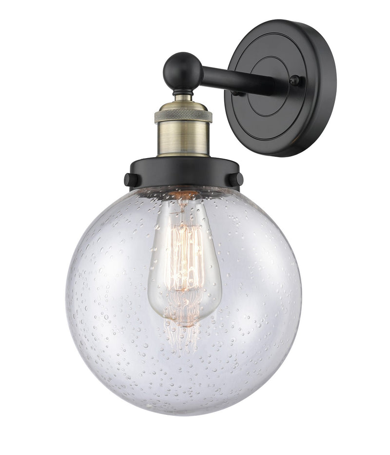 Innovations 616-1W-BAB-G204-8 One Light Wall Sconce, Black Antique Brass