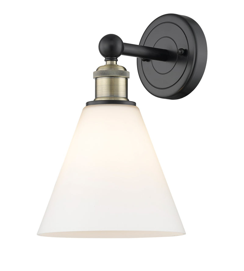Innovations 616-1W-BAB-GBC-81 One Light Wall Sconce, Black Antique Brass