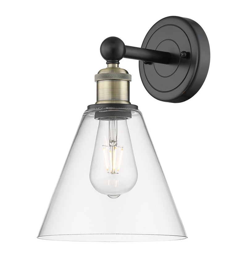Innovations 616-1W-BAB-GBC-82 One Light Wall Sconce, Black Antique Brass