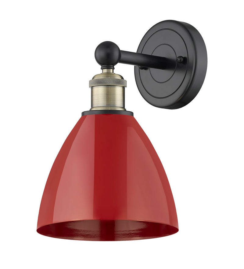 Innovations 616-1W-BAB-MBD-75-RD One Light Wall Sconce, Black Antique Brass