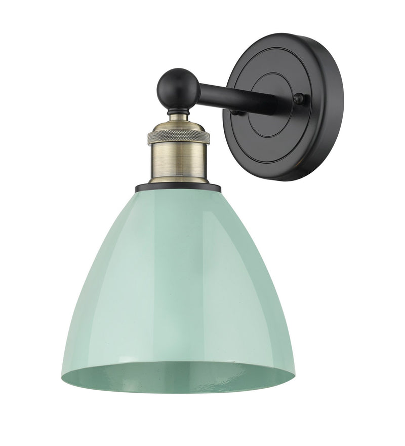 Innovations 616-1W-BAB-MBD-75-SF One Light Wall Sconce, Black Antique Brass