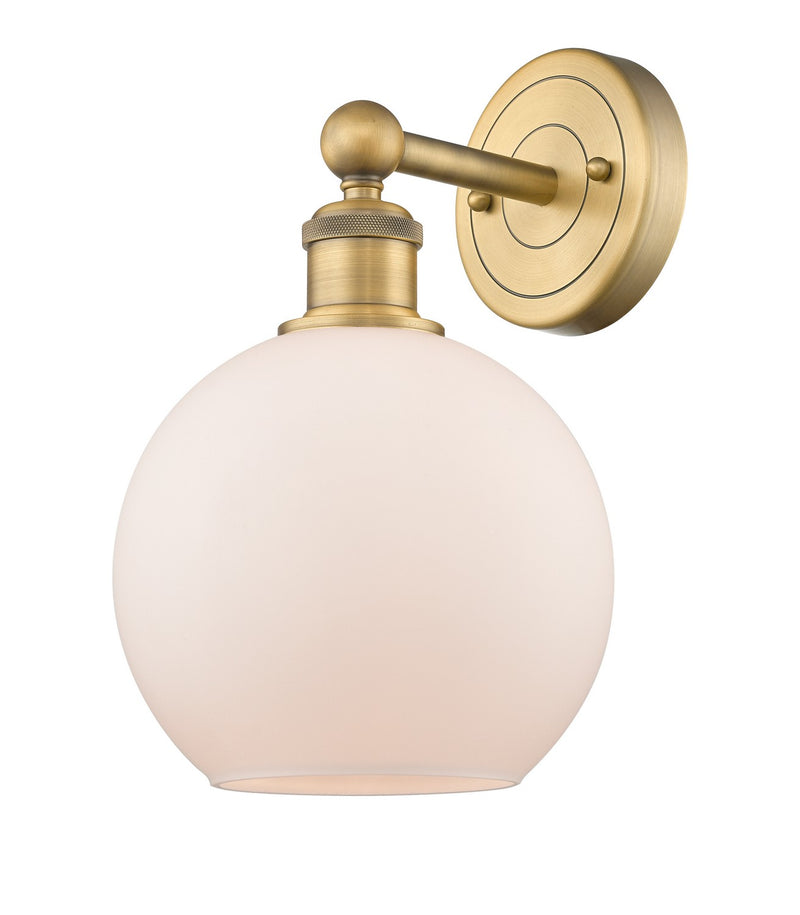 Innovations 616-1W-BB-G121-8 One Light Wall Sconce, Brushed Brass