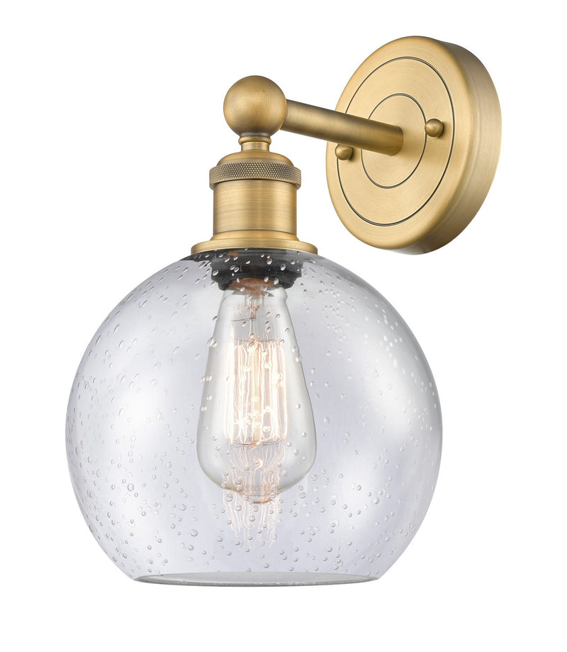 Innovations 616-1W-BB-G124-8 One Light Wall Sconce, Brushed Brass