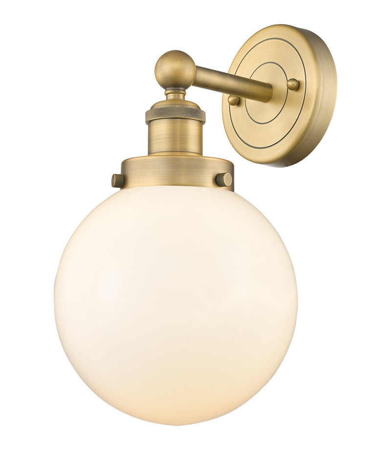 Innovations 616-1W-BB-G201-8 One Light Wall Sconce, Brushed Brass