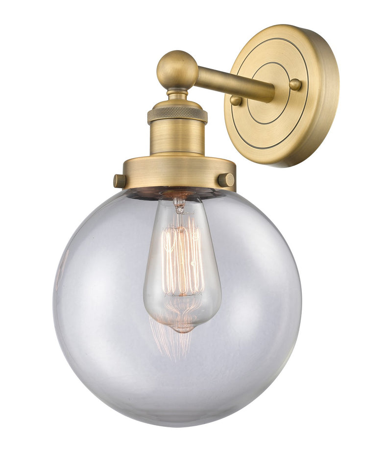 Innovations 616-1W-BB-G202-8 One Light Wall Sconce, Brushed Brass