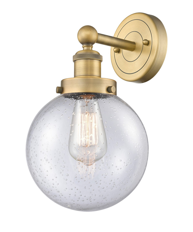 Innovations 616-1W-BB-G204-8 One Light Wall Sconce, Brushed Brass
