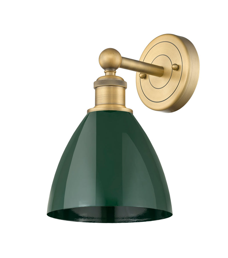 Innovations 616-1W-BB-MBD-75-GR One Light Wall Sconce, Brushed Brass