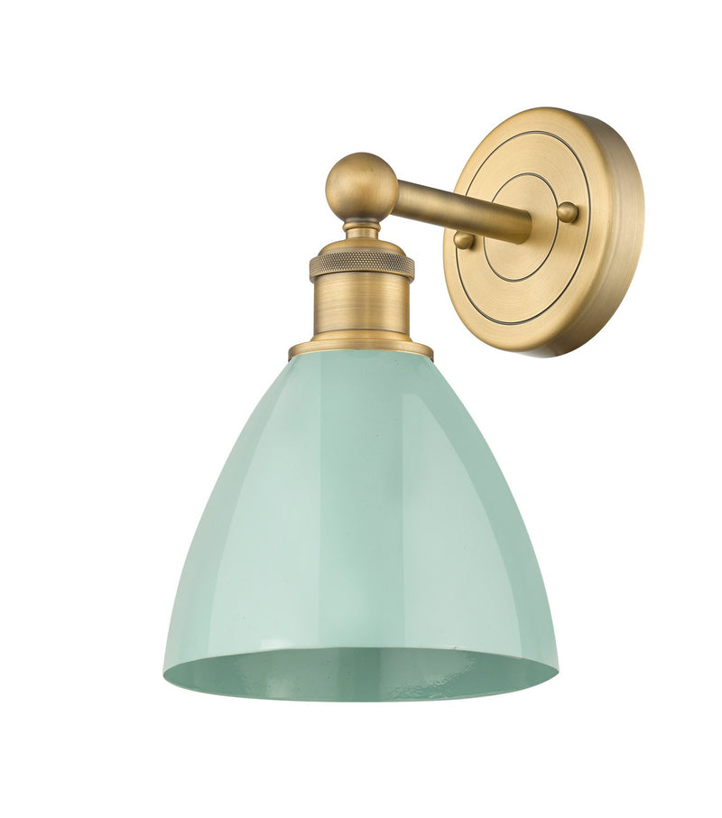 Innovations 616-1W-BB-MBD-75-SF One Light Wall Sconce, Brushed Brass