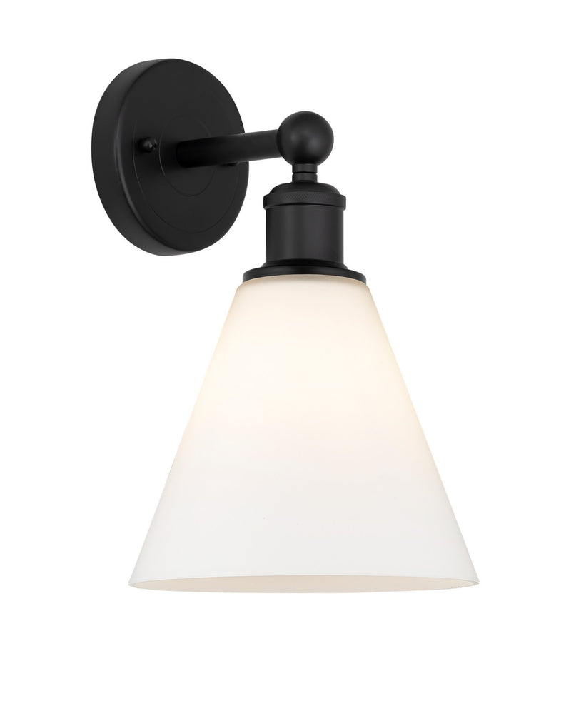 Innovations 616-1W-BK-GBC-81 One Light Wall Sconce, Matte Black
