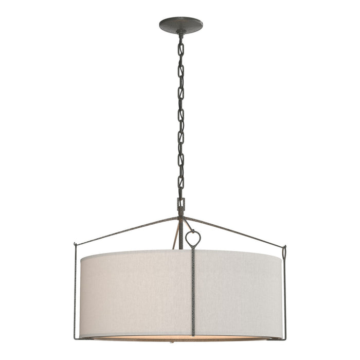 Hubbardton Forge 104250-SKT-20-SE2290 Four Light Pendant, Natural Iron