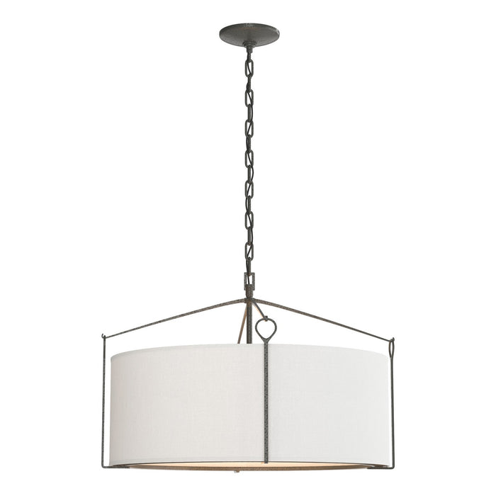Hubbardton Forge 104250-SKT-20-SF2290 Four Light Pendant, Natural Iron