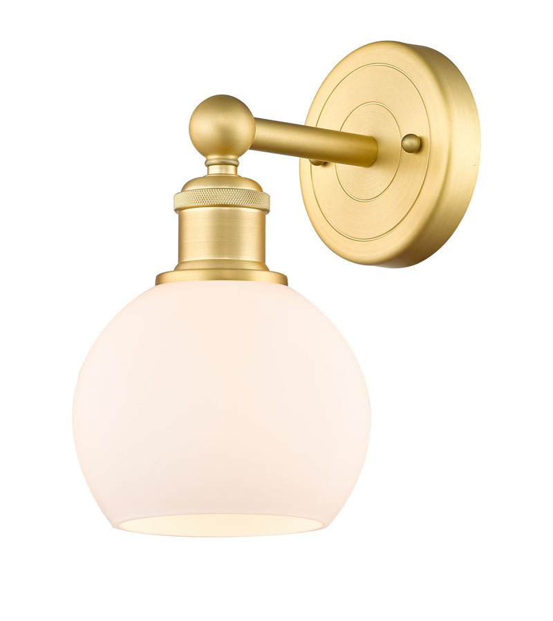 Innovations 616-1W-SG-G121-6 One Light Wall Sconce, Satin Gold