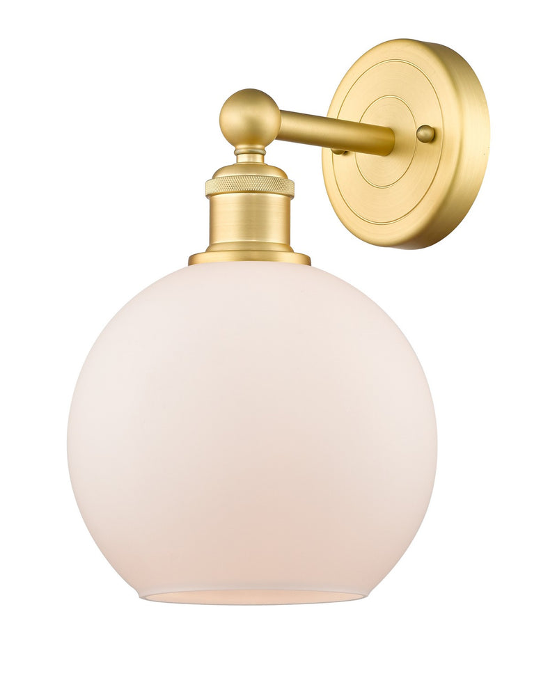 Innovations 616-1W-SG-G121-8 One Light Wall Sconce, Satin Gold