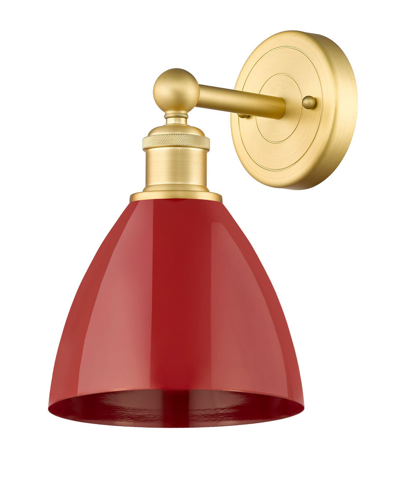 Innovations 616-1W-SG-MBD-75-RD One Light Wall Sconce, Satin Gold