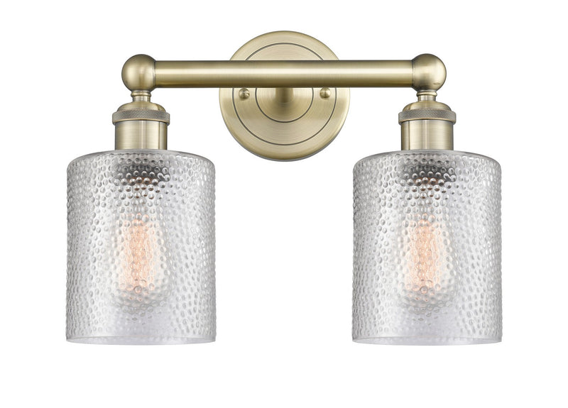 Innovations 616-2W-AB-G112 Two Light Bath Vanity, Antique Brass