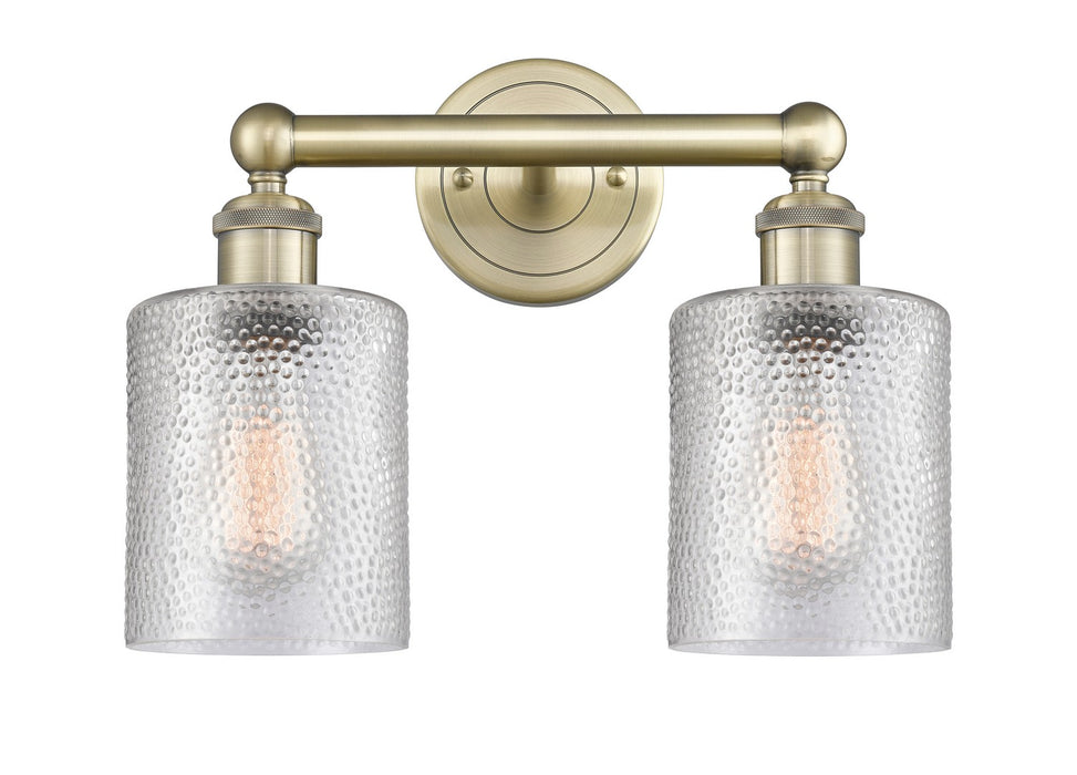 Innovations 616-2W-AB-G112 Two Light Bath Vanity, Antique Brass