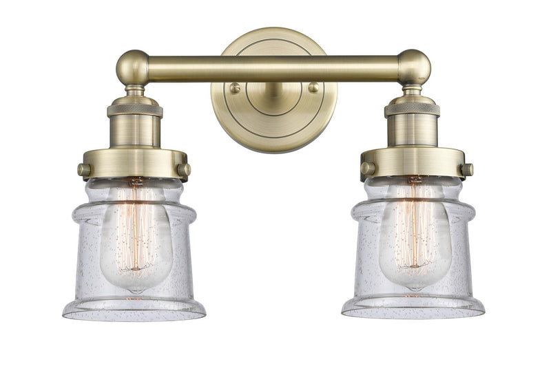 Innovations 616-2W-AB-G184S Two Light Bath Vanity, Antique Brass