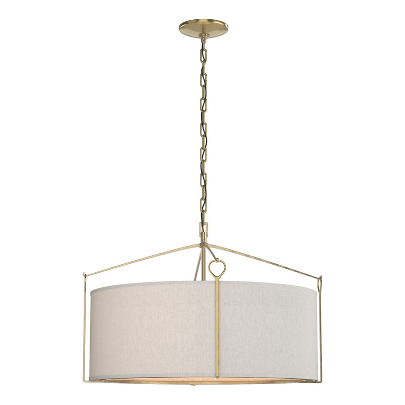 Hubbardton Forge 104250-SKT-86-SE2290 Four Light Pendant, Modern Brass