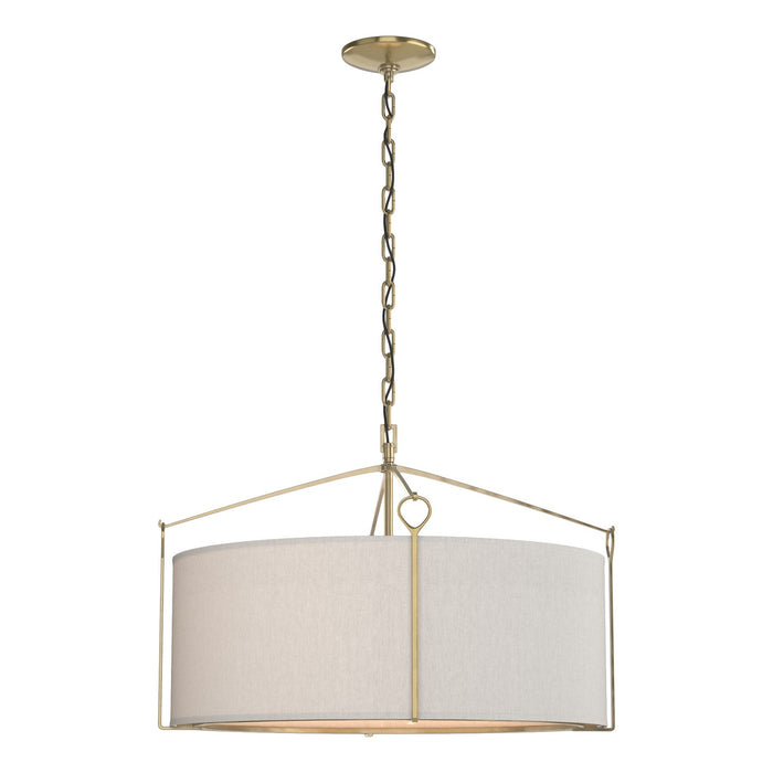 Hubbardton Forge 104250-SKT-86-SE2290 Four Light Pendant, Modern Brass