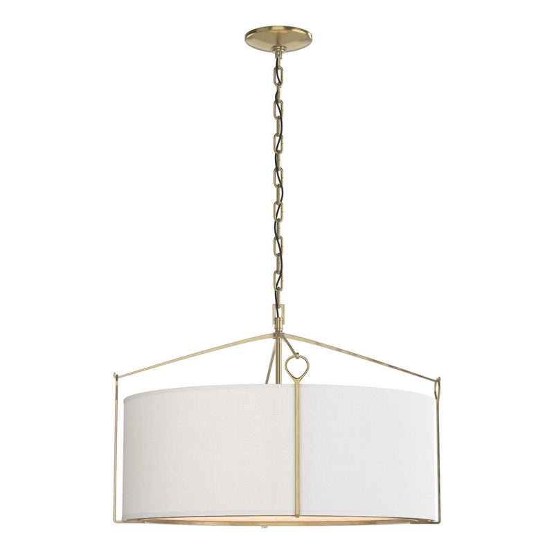 Hubbardton Forge 104250-SKT-86-SF2290 Four Light Pendant, Modern Brass