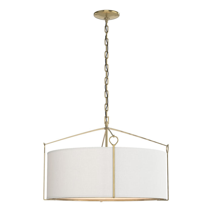 Hubbardton Forge 104250-SKT-86-SF2290 Four Light Pendant, Modern Brass