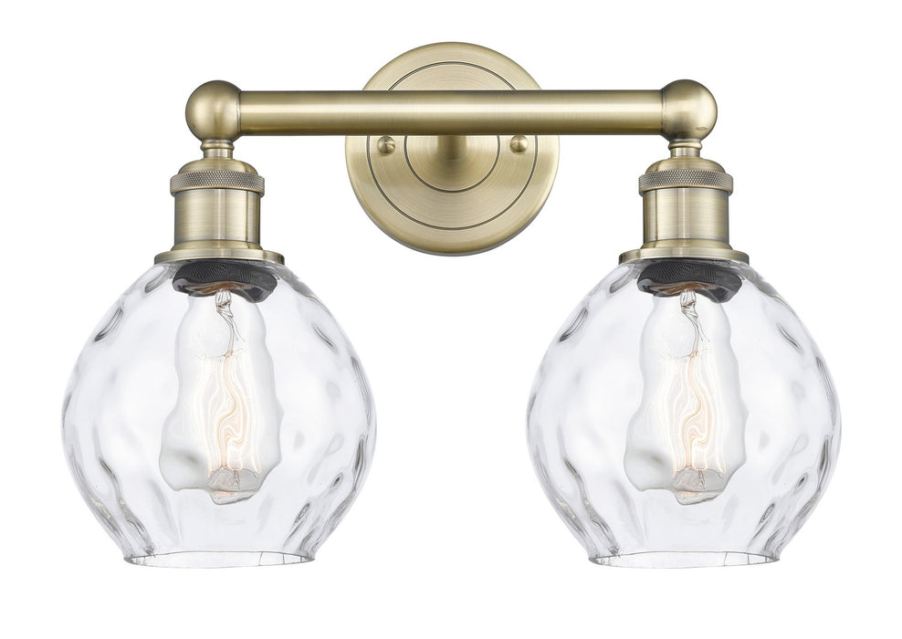 Innovations 616-2W-AB-G362 Two Light Bath Vanity, Antique Brass