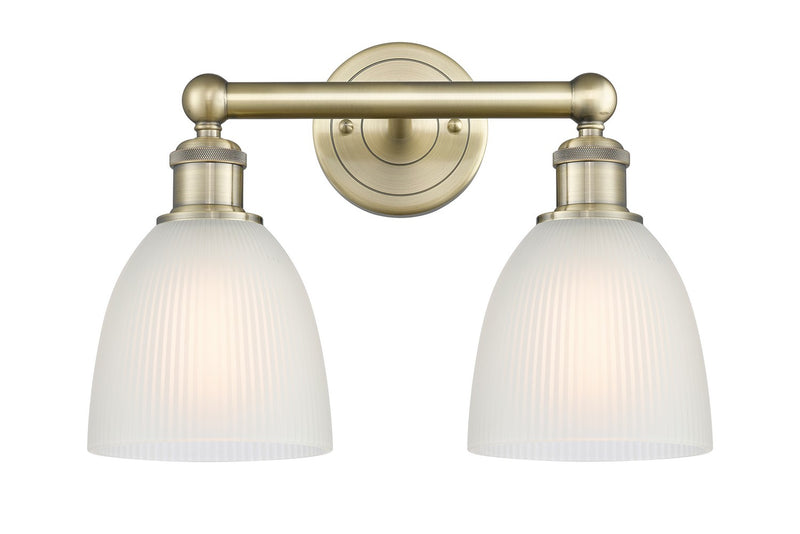 Innovations 616-2W-AB-G381 Two Light Bath Vanity, Antique Brass