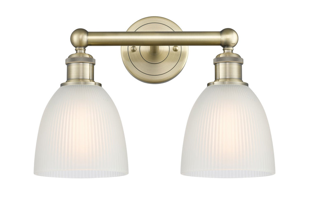 Innovations 616-2W-AB-G381 Two Light Bath Vanity, Antique Brass