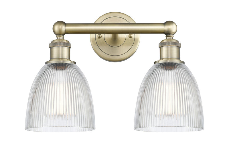 Innovations 616-2W-AB-G382 Two Light Bath Vanity, Antique Brass