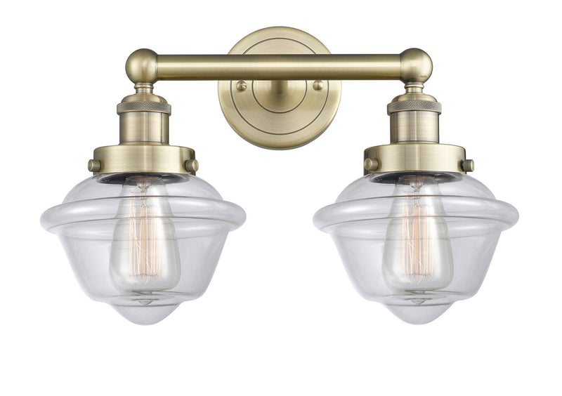 Innovations 616-2W-AB-G532 Two Light Bath Vanity, Antique Brass