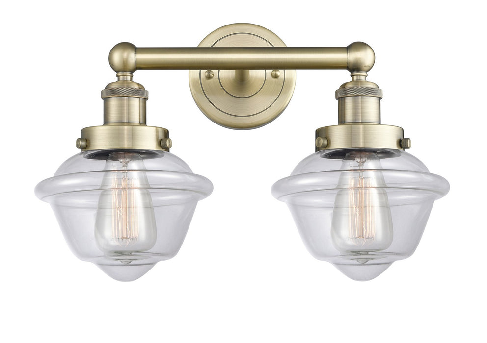 Innovations 616-2W-AB-G532 Two Light Bath Vanity, Antique Brass