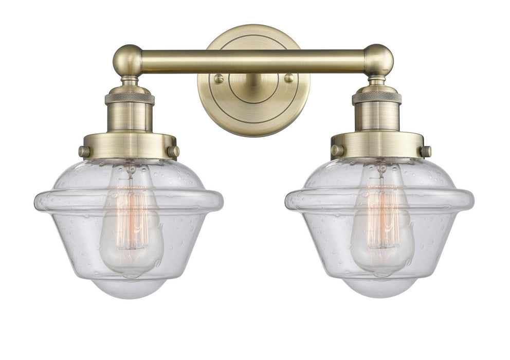 Innovations 616-2W-AB-G534 Two Light Bath Vanity, Antique Brass