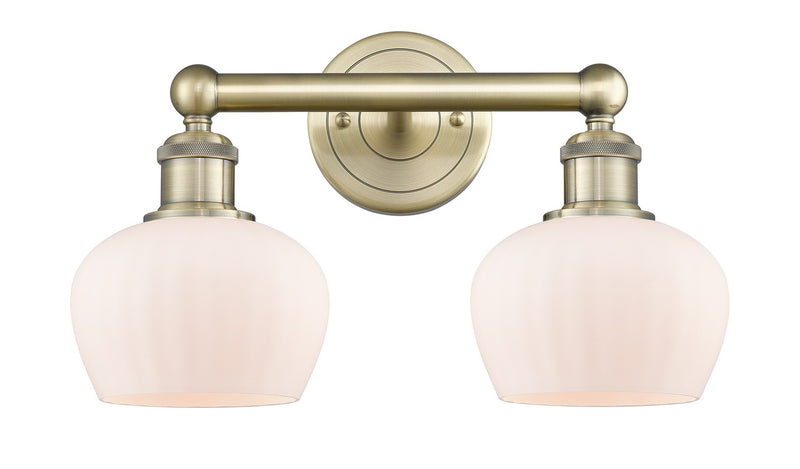 Innovations 616-2W-AB-G91 Two Light Bath Vanity, Antique Brass