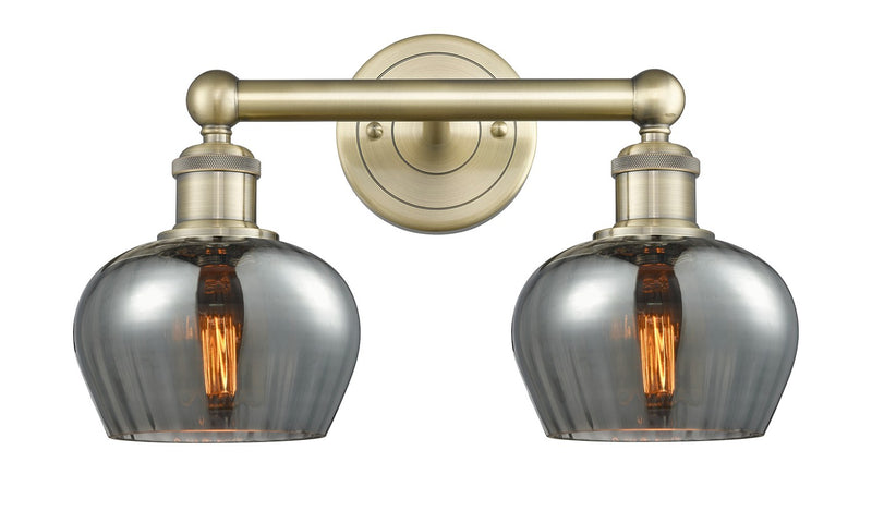 Innovations 616-2W-AB-G93 Two Light Bath Vanity, Antique Brass