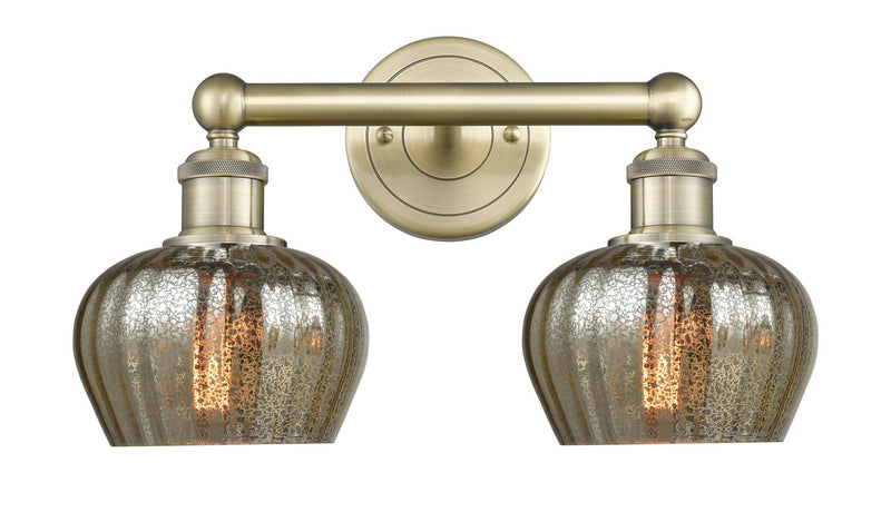 Innovations 616-2W-AB-G96 Two Light Bath Vanity, Antique Brass