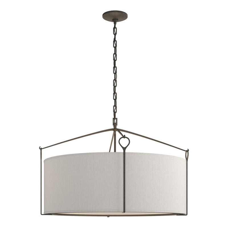 Hubbardton Forge 104255-SKT-20-SE2899 Four Light Pendant, Natural Iron