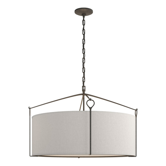 Hubbardton Forge 104255-SKT-20-SE2899 Four Light Pendant, Natural Iron