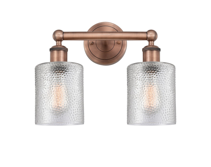 Innovations 616-2W-AC-G112 Two Light Bath Vanity, Antique Copper