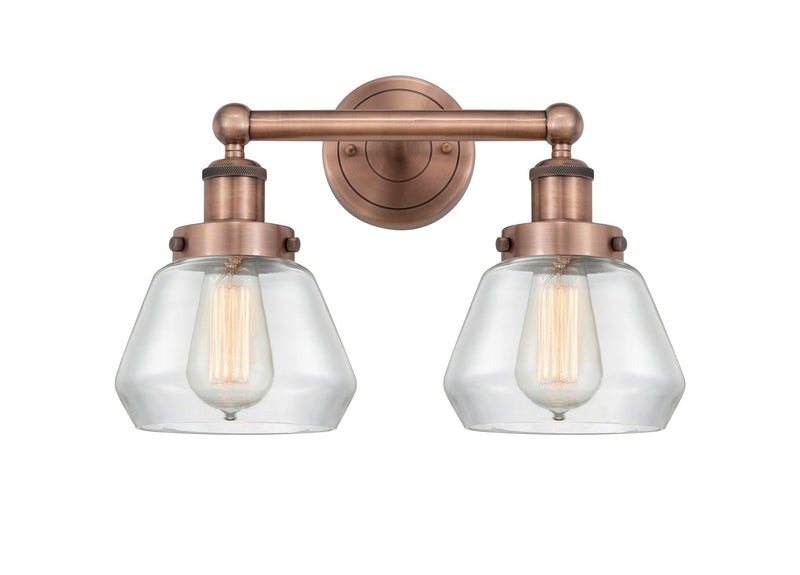 Innovations 616-2W-AC-G172 Two Light Bath Vanity, Antique Copper