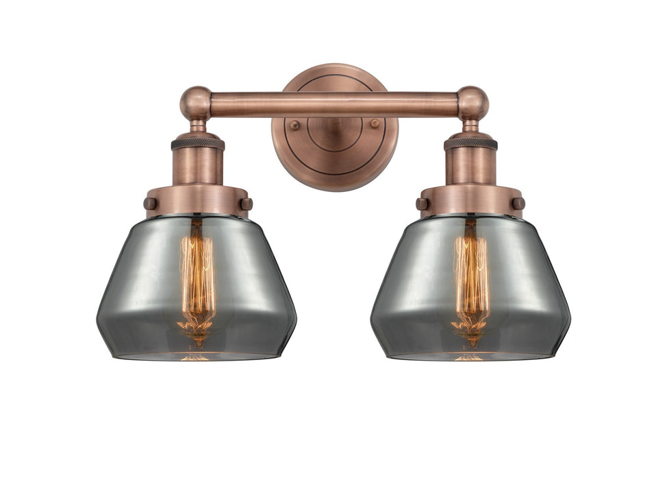 Innovations 616-2W-AC-G173 Two Light Bath Vanity, Antique Copper